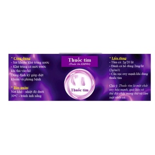 Thuốc tím kmno4 cho cá chép cá coi 100gr