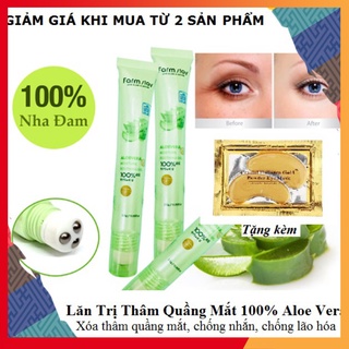 [Tặng kèm 1 cặp nạ mắt] Tuýp Lăn Mắt Nha Đam