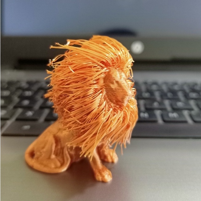 Mô hình sư tử trang trí có bờm 3D