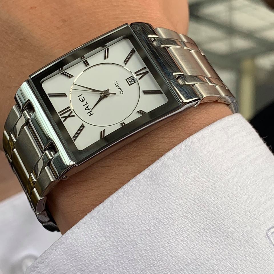 Đồng Hồ Nam HALEI 564M dây thép đúc Cao Cấp Mặt Vuông Lịch Lãm | BigBuy360 - bigbuy360.vn