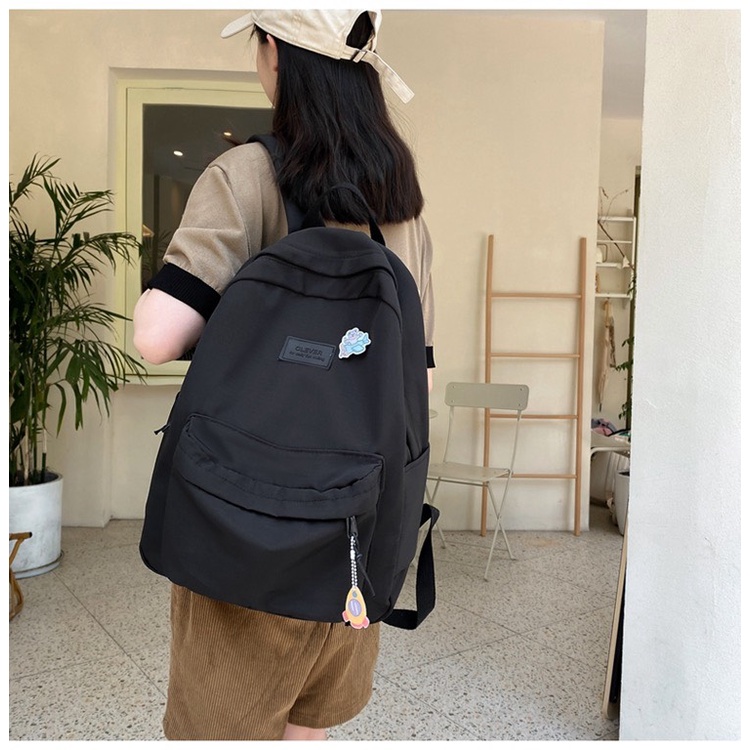 Balo Trơn Basic Ulzzang Màu Pastel B05