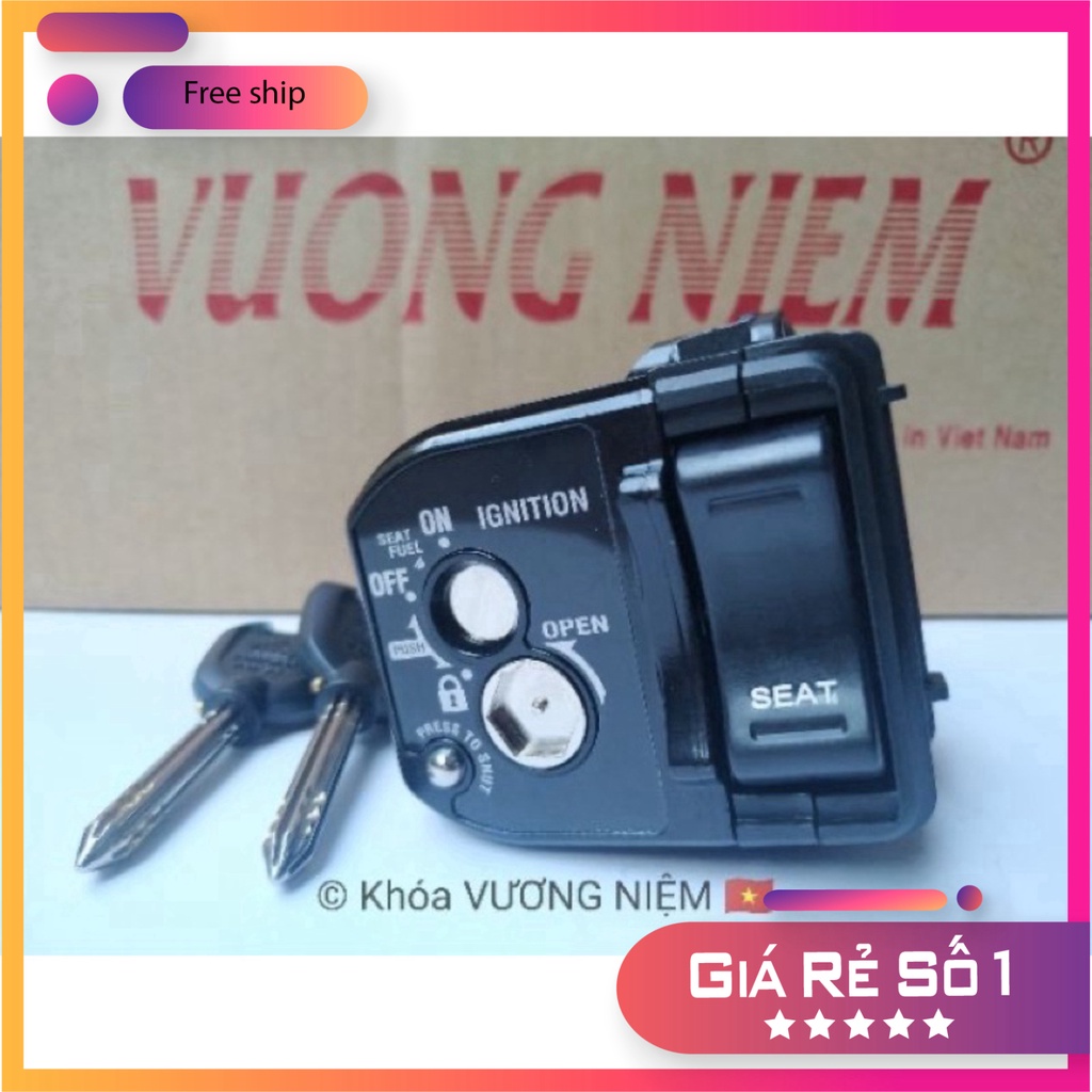 HCM- Bộ Ổ Khoá Xe Click Thái 125i - Vario Chìa 8 Cạnh Chống Trộm Cao Cấp Chính Hãng VƯƠNG NIỆM ĐỒ CHƠI XE MÁY GIÁ SỈ