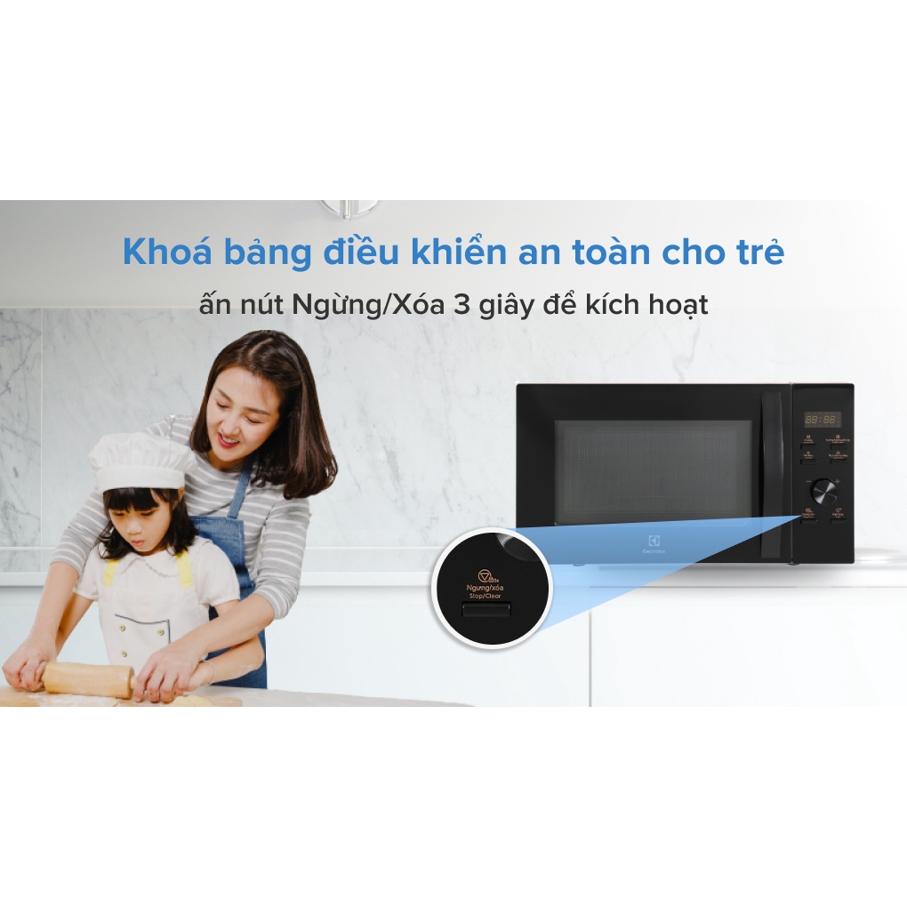 Lò vi sóng có nướng Electrolux EMG25D59EB 25 lít - Smart House