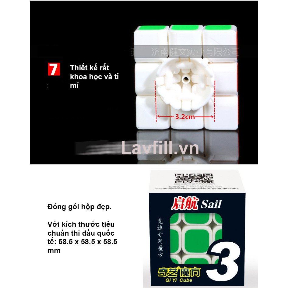 Rubik 3x3x3 Hàng Hiệu Qiyi Rubik - Loại Sản Phẩm Có Đại Sứ Thương Hiệu