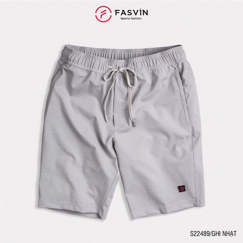Quần đùi nam thể thao Fasvin S22489vải co giãn chun mềm mại co giãn 4 chiều phù hợp hoạt động thể thao