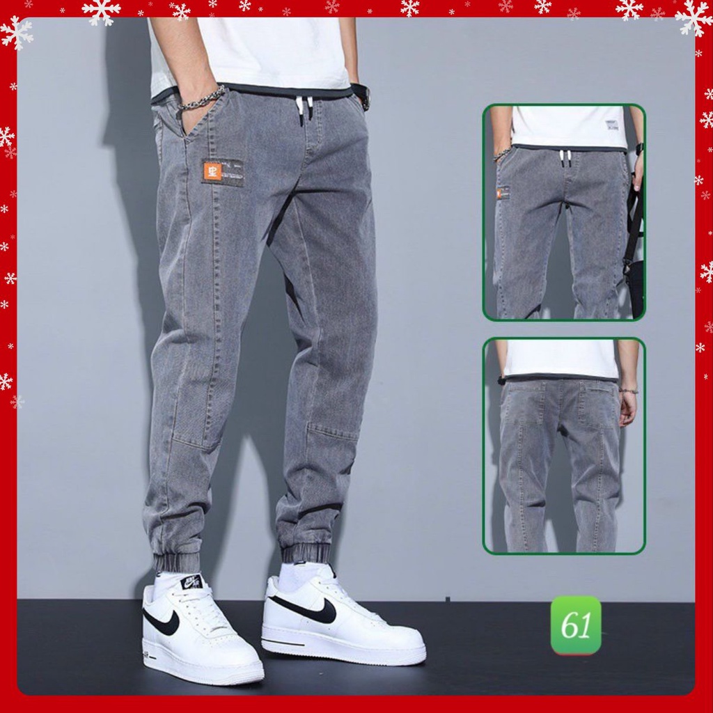 Quần Jogger jean nam 💥Freeship💥  Quần Jean Nam, Quần rin chất bò cao cấp Ống Bó Dáng Cao HA07 | BigBuy360 - bigbuy360.vn