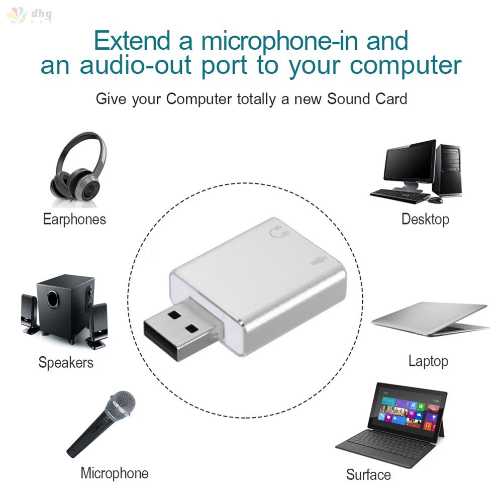 Thẻ Âm Thanh 7.1ch Cổng Usb | BigBuy360 - bigbuy360.vn