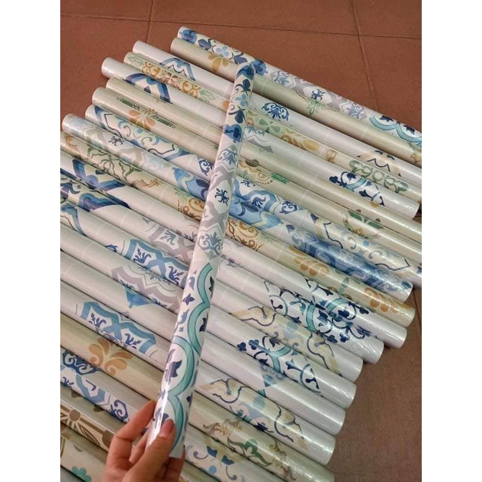 Cuộn giấy dán bếp họa tiết VINTAGE kích thước 61cm x3m / cuộn