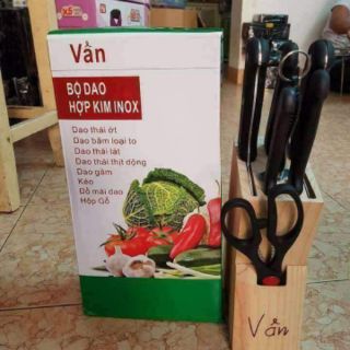 Bộ Dao 8 Món Kèm khay gỗ