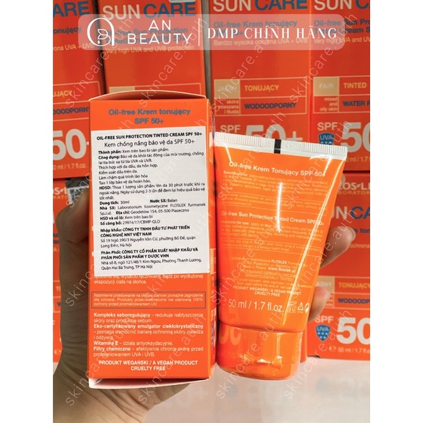 Kem Chống Nắng Kiềm Dầu FLOSLEK SUN OILFREE PROTECTION TINTED Dành Cho Da Dầu, Da Hỗn Hợp 50ml