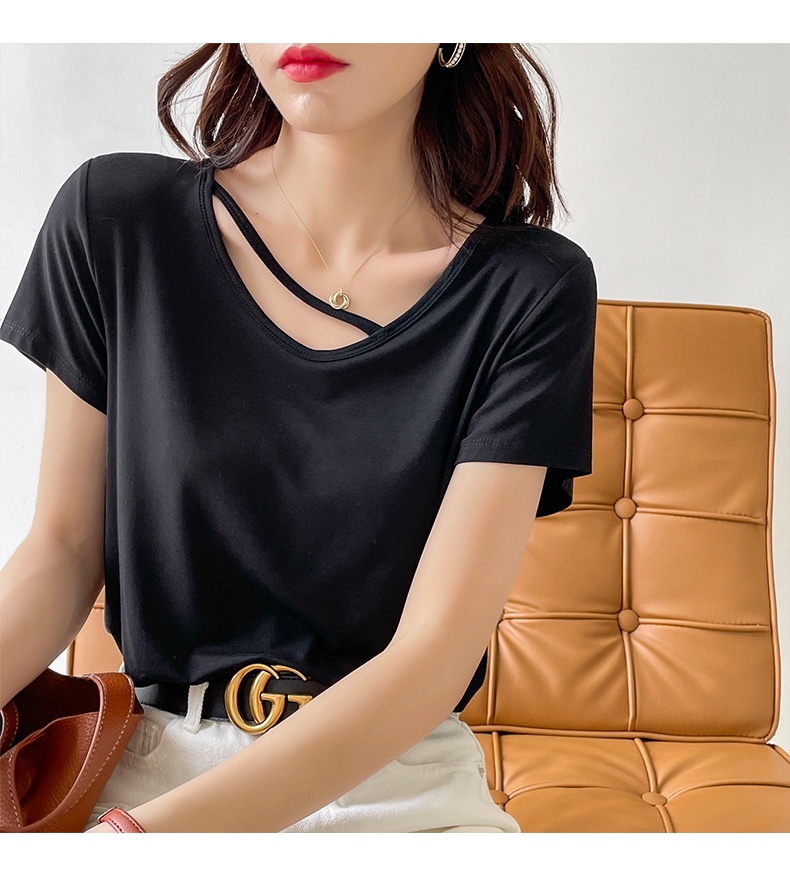 Áo Thun Mỏng Mùa Hè Tay Cộc Thoải Mái Cho Nữ 52747