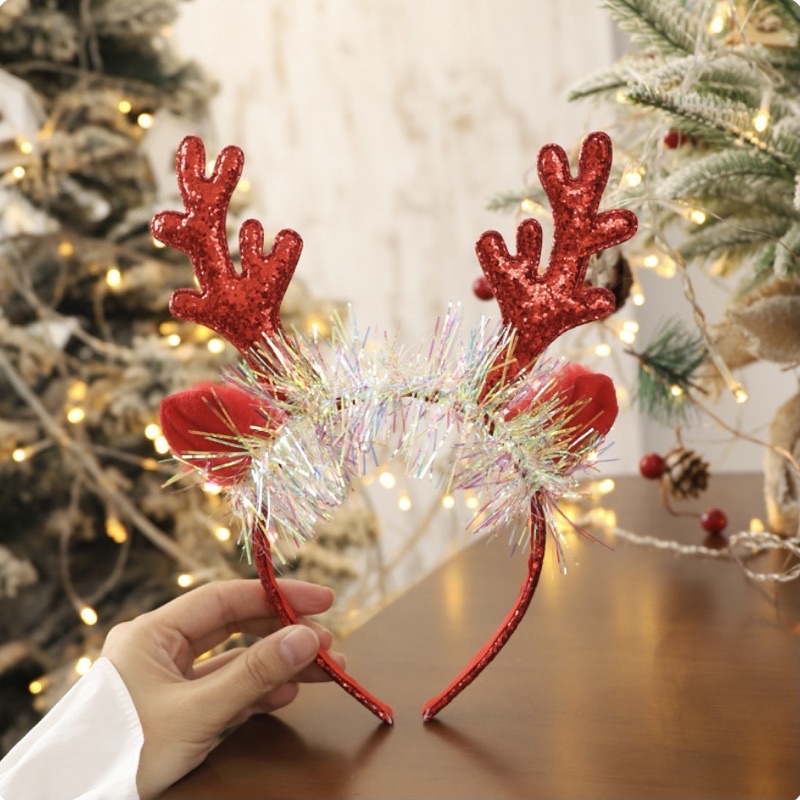 Bờm noel tuần lộc bé gái