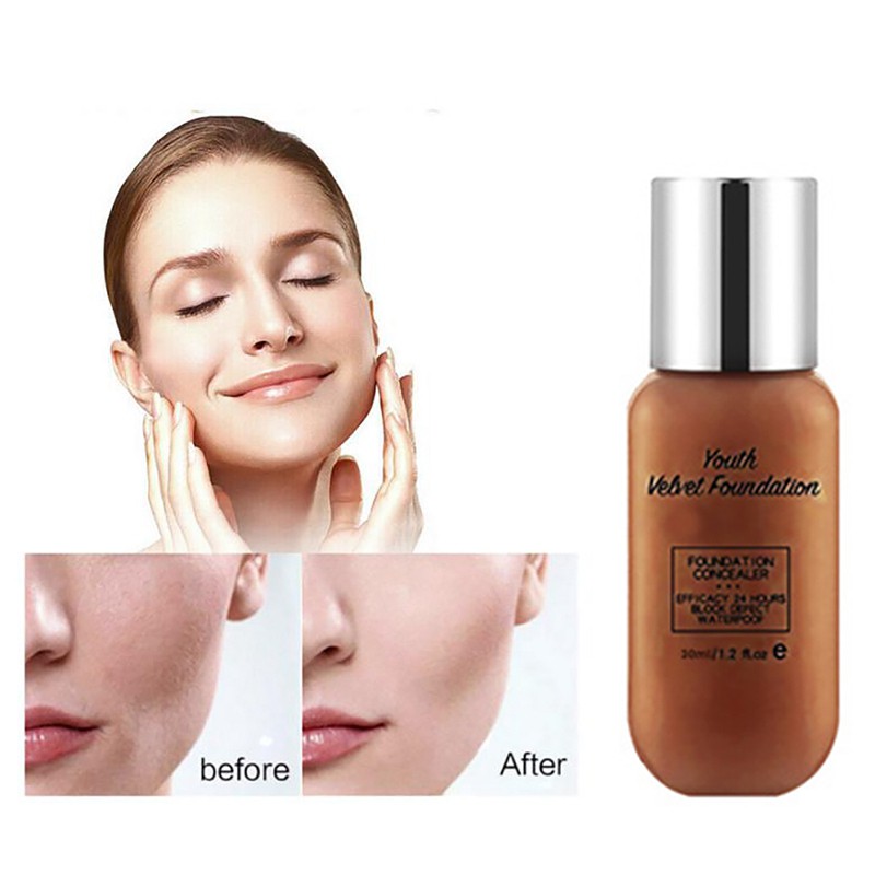 (Hàng Mới Về) 1 Kem Nền Che Khuyết Điểm Dạng Lỏng Dưỡng Ẩm Kiềm Dầu Làm Trắng Da 30ml | BigBuy360 - bigbuy360.vn