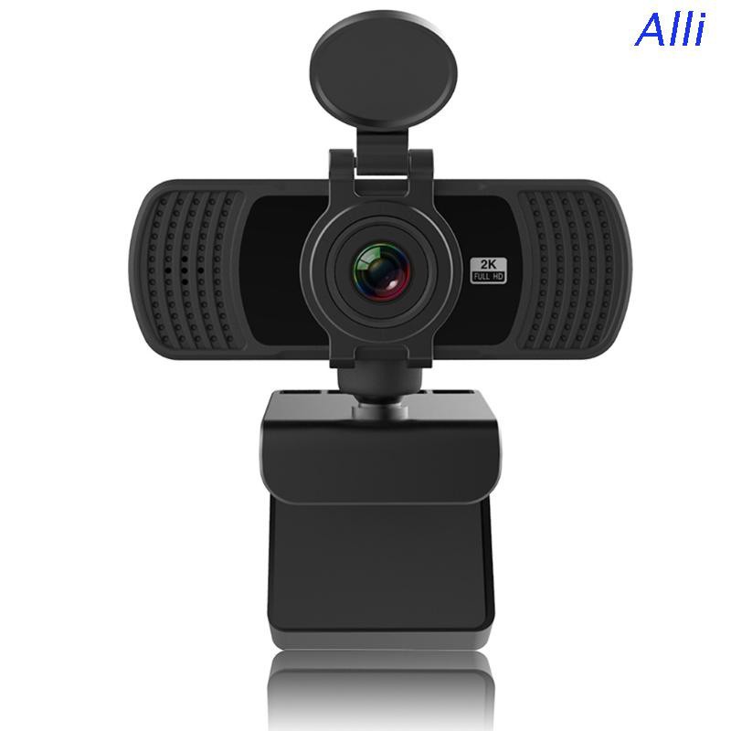 Webcam 1440p 2k Tự Động Xoay Kèm Mic Cho Máy Tính Để Bàn