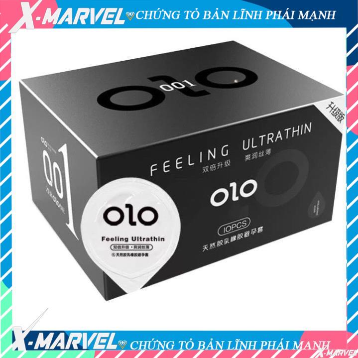 Bao cao su OLO MỎNG NHẤT THẾ GIỚI - 0,01mm, CHỐNG XUẤT TINH SỚM - Hộp 10 cái /điều hòa niềm vui