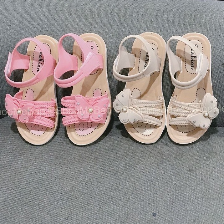 Sandal đi mưa đế casu quai nhựa siêu mềm cho bé gái