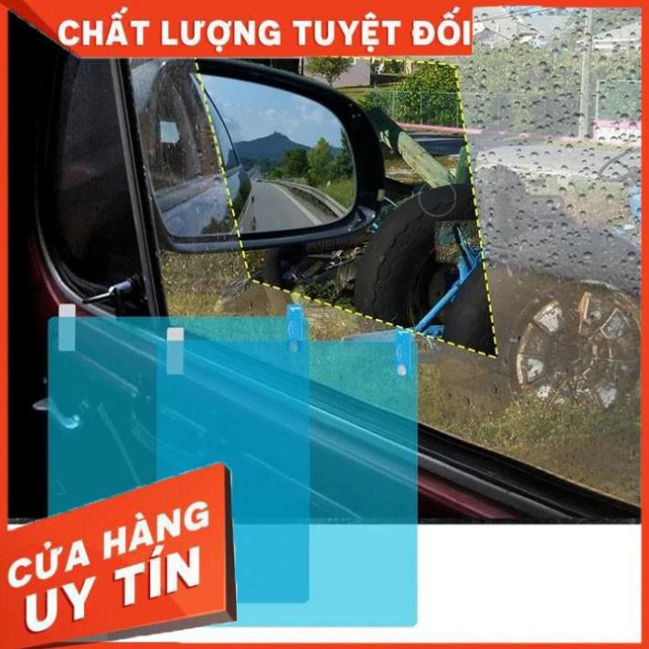 Bộ Hai Miếng Dán Kính Bên Lái Xe Ô Tô Chống Nước Chống Xước 200x160mm