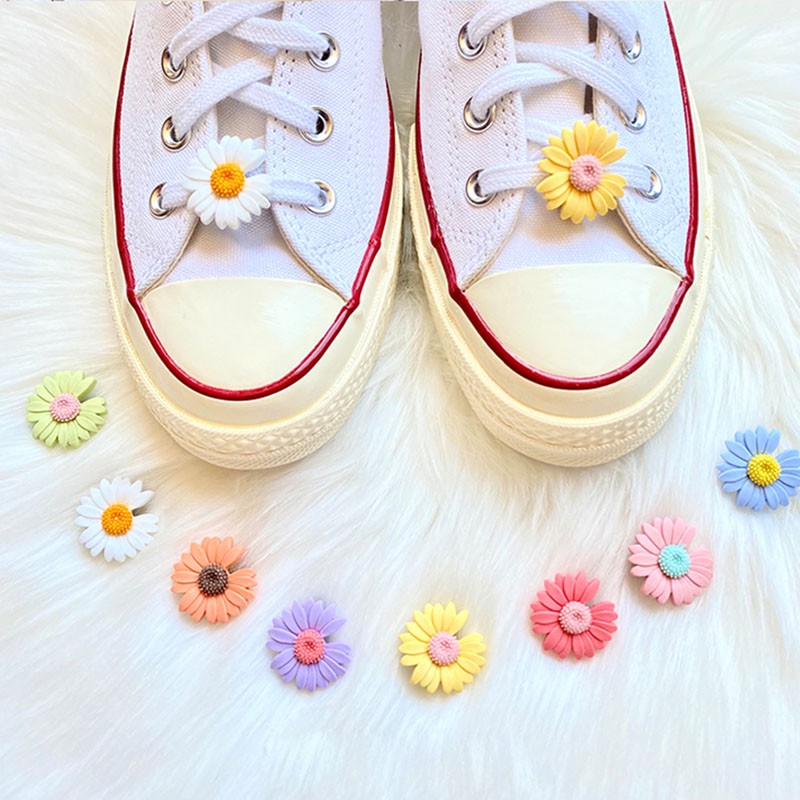 1 cặp khóa dây giày hình hoa cúc GD nhiều màu sắc | BigBuy360 - bigbuy360.vn