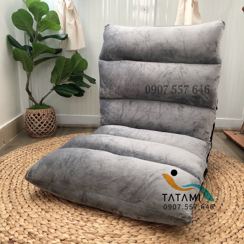 Ghế Ngồi Bệt Tựa Lưng Tatami - Ghế Lười Nhật Bản Mẫu Con Sâu