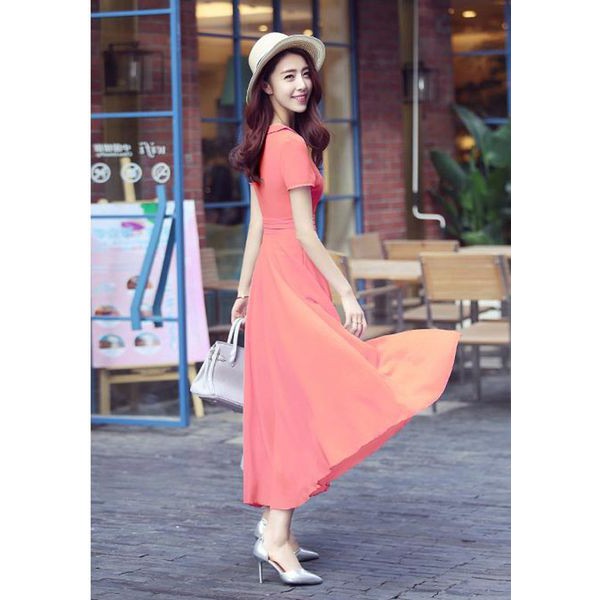 SALE - Đầm maxi voan cổ sen Misa Fashion MS289 | BigBuy360 - bigbuy360.vn