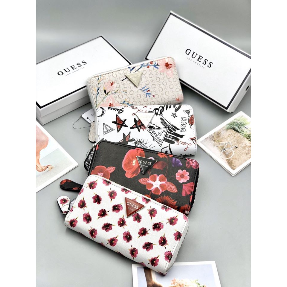 ❤❤ VÍ GUESS NỮ HOA DÂY KÉO ✅