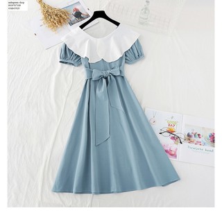 nh43920-ĐẦM XÒE CỔ BÂU DỄ THƯƠNG
