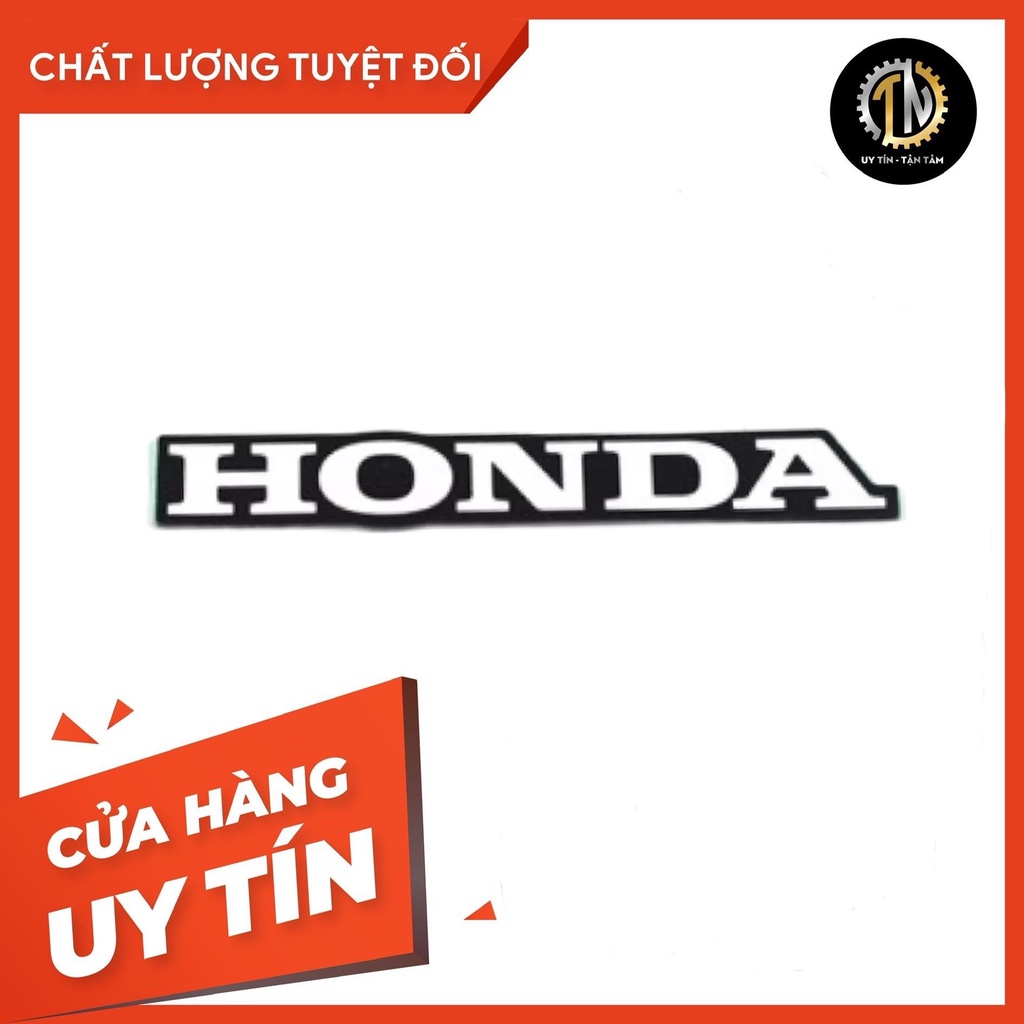Tem giấy chữ Honda 60mm dán bợ trước, dè biển số Vario Click đời 2018 - nay hàng chính hãng Honda