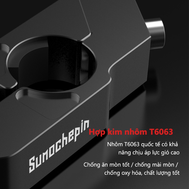 Ổ khóa chống trộm AmazeFan gắn tay cầm xe máy gia công CNC chất lượng cao