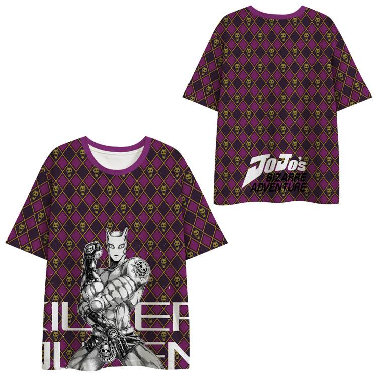 Áo Thun Tay Ngắn Dáng Rộng In Họa Tiết Hoạt Hình JOJO Bizarre Adventure 3D Độc Đáo Thời Trang Unisex