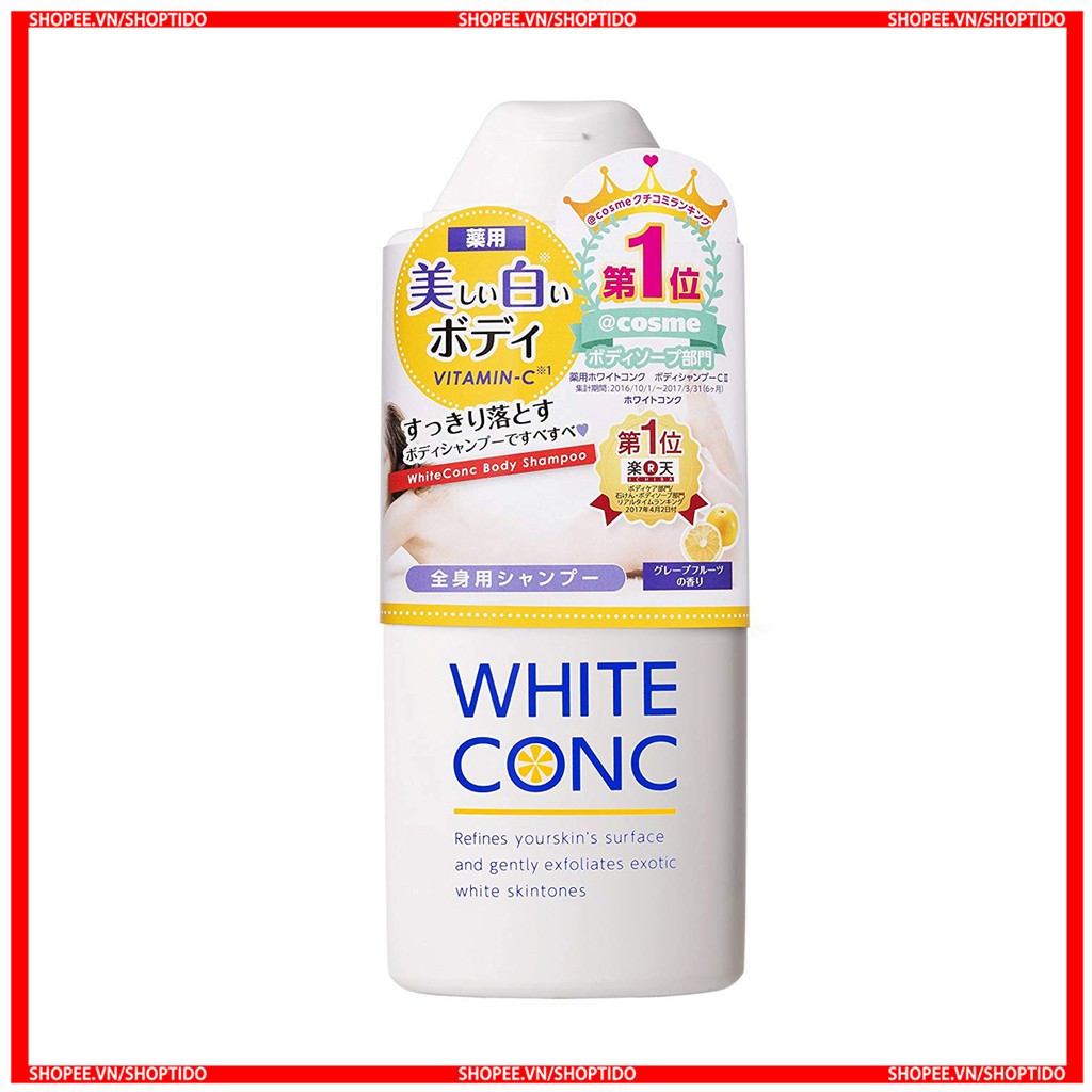 Sữa Tắm White Conc Body Nhật Bản Dưỡng Da Trắng Hồng 360ml