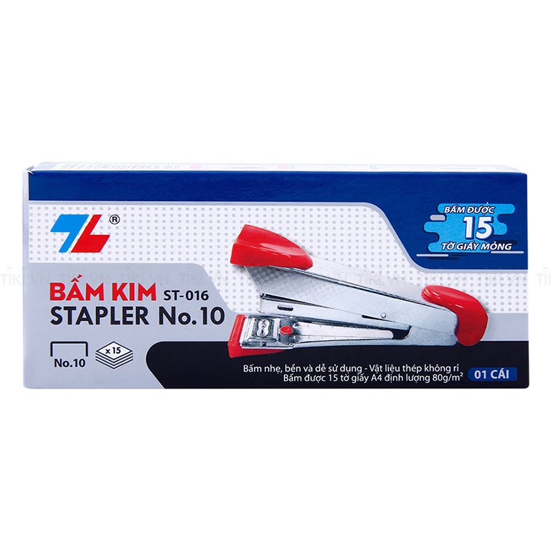 Bấm Kim Số 10 ST-016 - Màu Đỏ