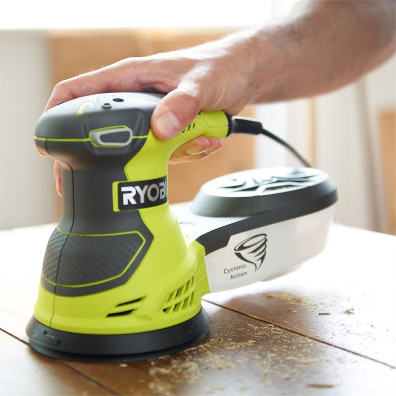 MÁY CHÀ NHÁM RYOBI 300W RANDOM W/BAG ROS300-S