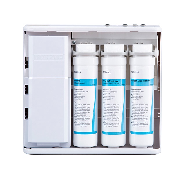Máy lọc nước RO Toshiba TWP-N1686UV thiết kế nhỏ gọn hệ 3 lõi lọc màu trắng - Bảo hành hãng 12 tháng