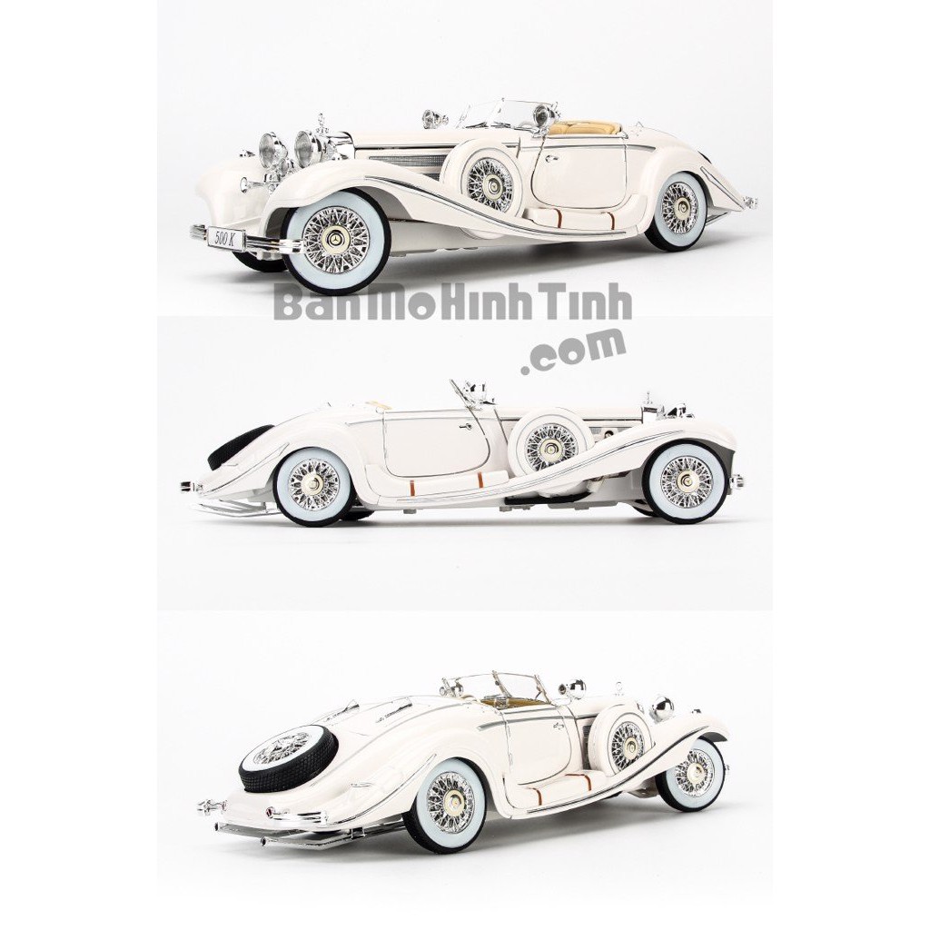 Mô hình xe cổ siêu sang Mercedes-Benz 500K Typ Special 1:18 Maisto