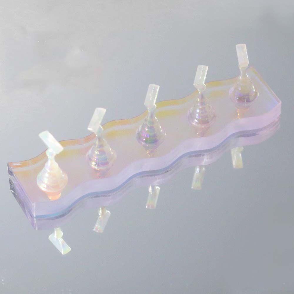Đế Trưng Bày Móng Tay Giả Trái Tim Bằng Acrylic Tiện Dụng Đứng