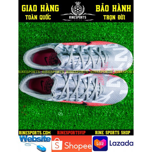 GIÀY BÓNG ĐÁ 𝗡𝗶𝗸𝗲 Mercurial Vapor 13 Pro xám cam SÂN CỎ NHÂN TẠO HÀNG SUPER THAILAND [Sẵn Hàng]