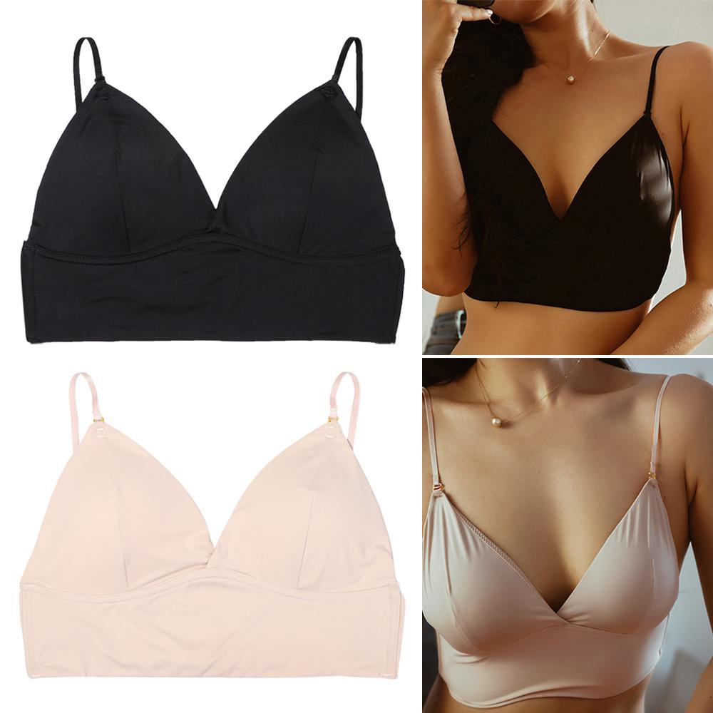 Áo Lót Lụa Mỏng Hở Lưng Gợi Cảm Cho Nữ