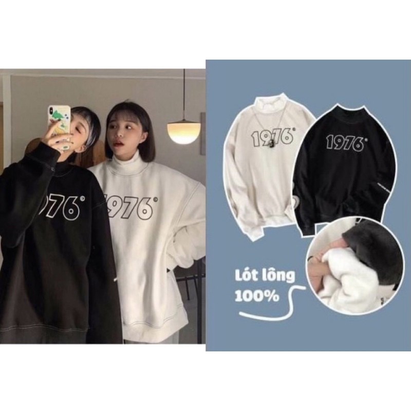 Áo sweater nam nữ ❤️Sale❤️ Áo nỉ thu đông dài tay dáng Unisex form rộng Hàn Quốc in chữ 1979