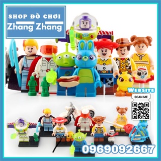 Đồ chơi Xếp hình Toys Story gồm Buzz Lightyear Woody Jessie - Alien Bunny Bo Peep - Gabby Duke Caboom Minifigures Wm6060