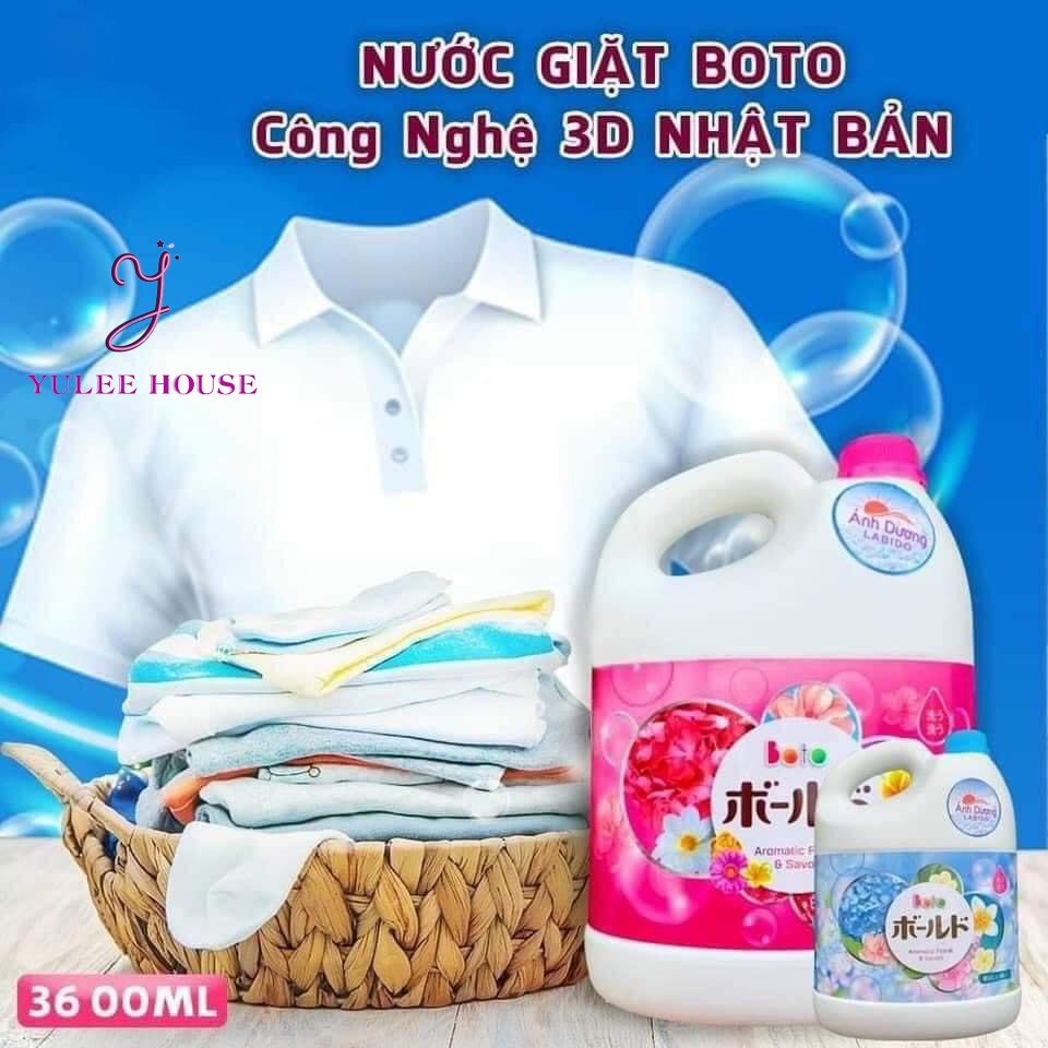 [ SIÊU RẺ ] NƯỚC GIẶT BOTO ÁNH DƯƠNG CÔNG NGHỆ NHẬT BẢN CAN 3,6L