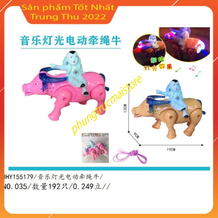 Đồ chơi chú bé chăn trâu bằng nhựa có nhạc và đèn Led rất đẹp