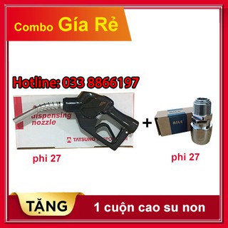 Cò bơm Tatsuno và khớp xoay nối dây bơm xăng dầu phi 27