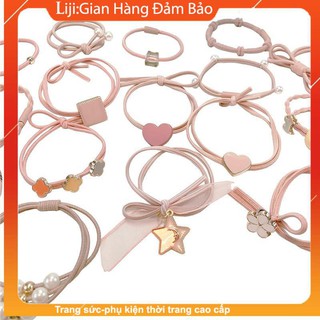Dây buộc tóc xinh xắn phong cách hàn quốc trẻ trung