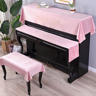 khăn phủ đàn piano vải nhung lụa cực sang