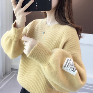 Áo len nữ đẹp, Áo len nữ dáng rộng lông xù mềm mượt, Ống tay bo chun khỏe khoắn