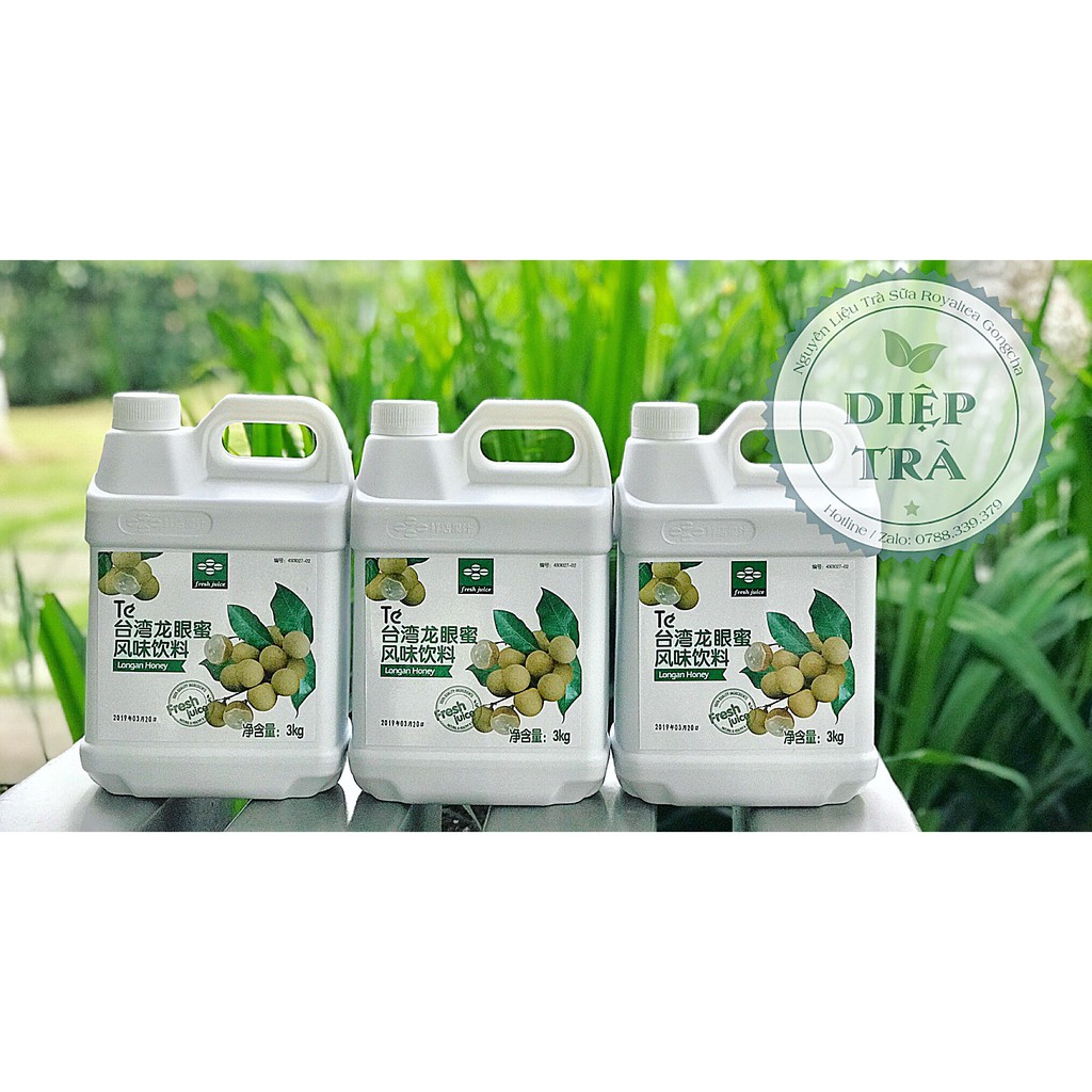 Siro TE 3kg vị: Dưa Lưới, Bạc Hà, Xoài, Dâu, Đào, Vải, Việt Quất, Dưa Hấu, Mật Ong, Chanh Leo, Chanh Xanh, Chanh Quất