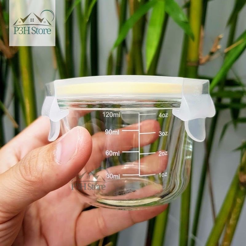 Hộp thủy tinh chia vạch Lock&amp;Lock Baby Food Container dung tích 150ml dùng đựng thức ăn cho bé LLG820