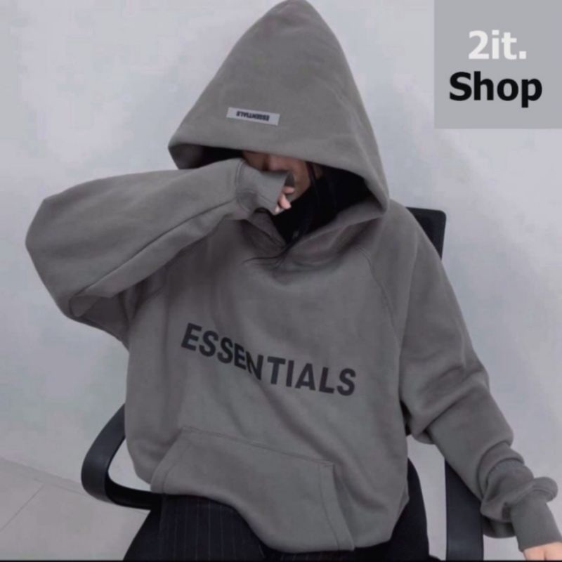 🔥(Đu Trend)💥 áo Hoodie ESSENTIALS vải nỉ bông nón 2 lớp có logo cao su nổi siêu đẹp | BigBuy360 - bigbuy360.vn