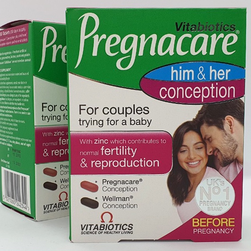 Vitamin Thụ Thai Pregnacare Him and Her Conception Tăng Khả Năng Thụ Thai Cho Cặp Vợ Chồng