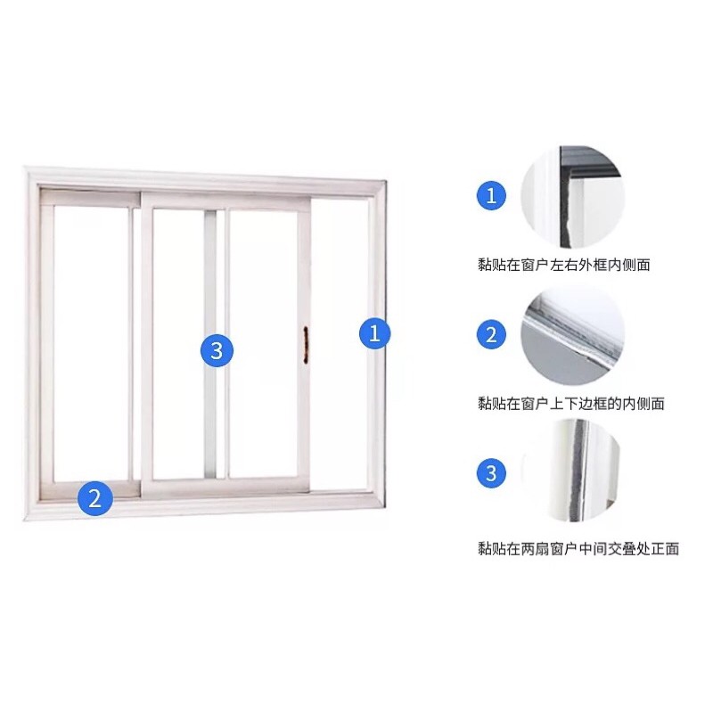 Ron Sợi Lông Nheo Luồn Không Keo cho Khe Hở cửa nhôm cửa xinfa Khung Cửa Ngăn Bụi Côn Trùng-Gioăng luồn cửa sợi lông